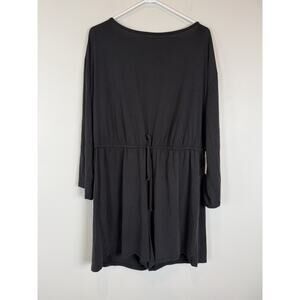 NEW Eloquii Black Long Sleeve Slouch Puff Drawstring Romper Women's Plus Size 20
